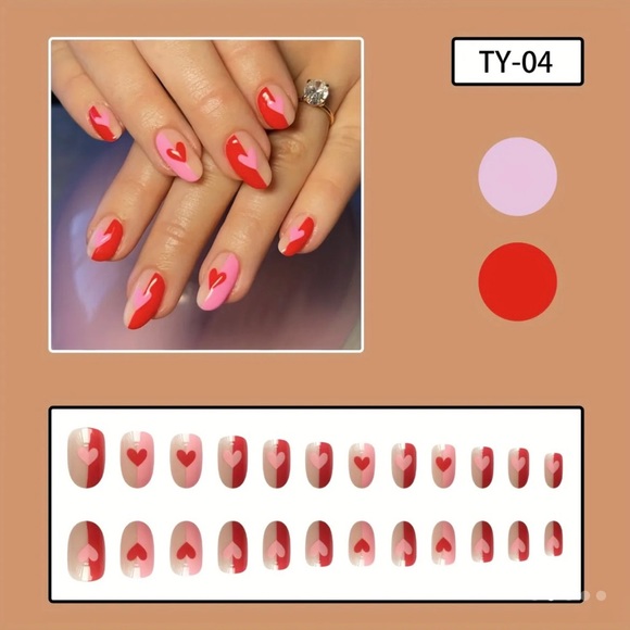 Valentine's Day Press On Nails Trending! (Nail Glue Included!) - Picture 2 of 9